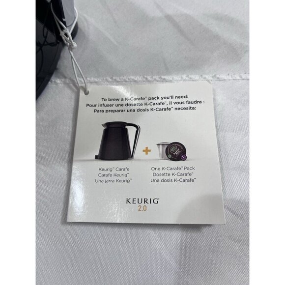 Keurig 32 Ounce Coffee Pot Carafe 2.0 Replacement Black Silver - Picture 5 of 5